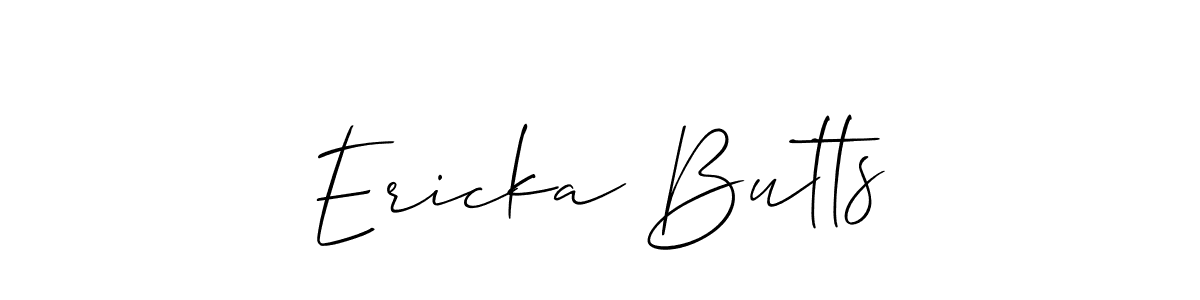 Create a beautiful signature design for name Ericka Butts. With this signature (Allison_Script) fonts, you can make a handwritten signature for free. Ericka Butts signature style 2 images and pictures png