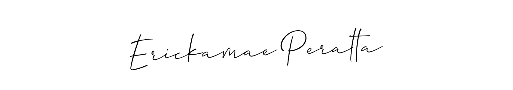 Also You can easily find your signature by using the search form. We will create Erickamae Peralta name handwritten signature images for you free of cost using Allison_Script sign style. Erickamae Peralta signature style 2 images and pictures png