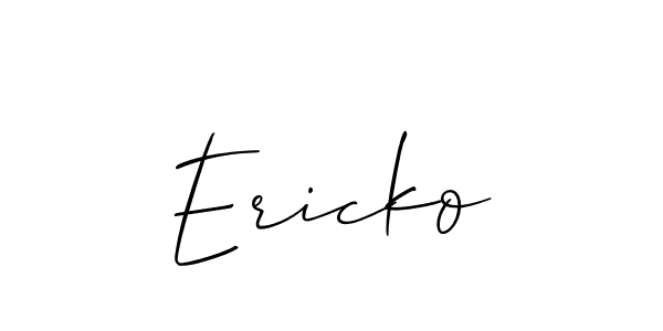 Once you've used our free online signature maker to create your best signature Allison_Script style, it's time to enjoy all of the benefits that Ericko name signing documents. Ericko signature style 2 images and pictures png