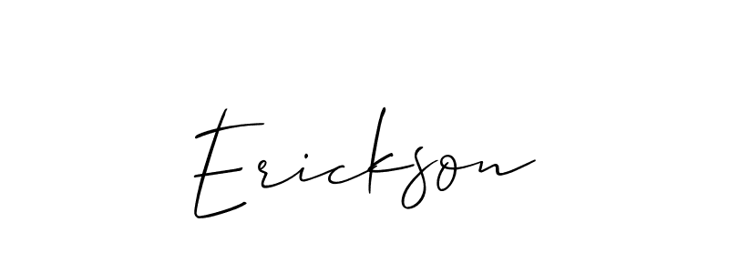 Best and Professional Signature Style for Erickson. Allison_Script Best Signature Style Collection. Erickson signature style 2 images and pictures png