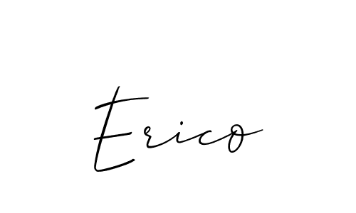 How to make Erico name signature. Use Allison_Script style for creating short signs online. This is the latest handwritten sign. Erico signature style 2 images and pictures png