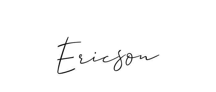 Also we have Ericson name is the best signature style. Create professional handwritten signature collection using Allison_Script autograph style. Ericson signature style 2 images and pictures png