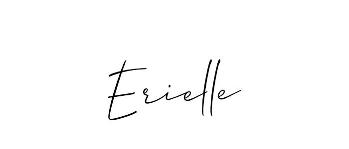 Erielle stylish signature style. Best Handwritten Sign (Allison_Script) for my name. Handwritten Signature Collection Ideas for my name Erielle. Erielle signature style 2 images and pictures png