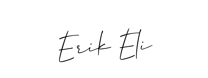 Also we have Erik Eli name is the best signature style. Create professional handwritten signature collection using Allison_Script autograph style. Erik Eli signature style 2 images and pictures png