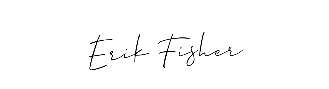Design your own signature with our free online signature maker. With this signature software, you can create a handwritten (Allison_Script) signature for name Erik Fisher. Erik Fisher signature style 2 images and pictures png