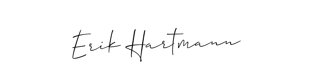 The best way (Allison_Script) to make a short signature is to pick only two or three words in your name. The name Erik Hartmann include a total of six letters. For converting this name. Erik Hartmann signature style 2 images and pictures png