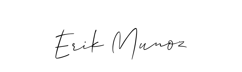 Erik Munoz stylish signature style. Best Handwritten Sign (Allison_Script) for my name. Handwritten Signature Collection Ideas for my name Erik Munoz. Erik Munoz signature style 2 images and pictures png