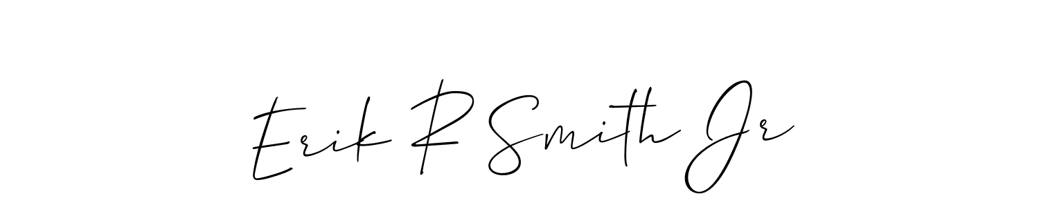 Similarly Allison_Script is the best handwritten signature design. Signature creator online .You can use it as an online autograph creator for name Erik R Smith Jr. Erik R Smith Jr signature style 2 images and pictures png