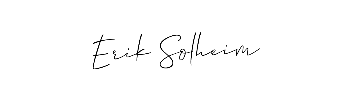 It looks lik you need a new signature style for name Erik Solheim. Design unique handwritten (Allison_Script) signature with our free signature maker in just a few clicks. Erik Solheim signature style 2 images and pictures png