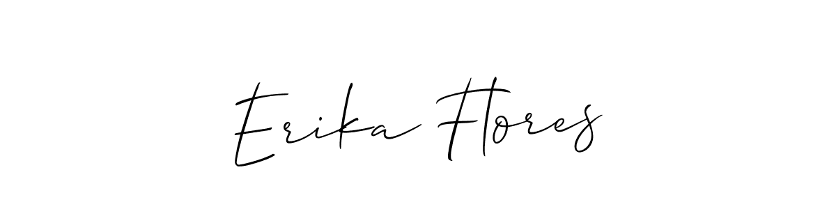 Best and Professional Signature Style for Erika Flores. Allison_Script Best Signature Style Collection. Erika Flores signature style 2 images and pictures png