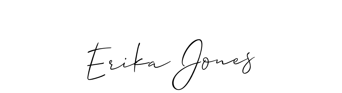 Allison_Script is a professional signature style that is perfect for those who want to add a touch of class to their signature. It is also a great choice for those who want to make their signature more unique. Get Erika Jones name to fancy signature for free. Erika Jones signature style 2 images and pictures png
