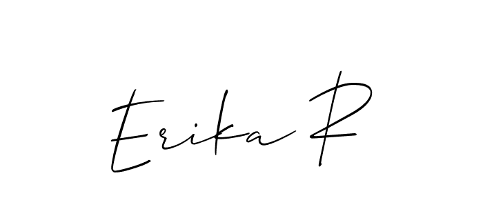 Make a beautiful signature design for name Erika R. Use this online signature maker to create a handwritten signature for free. Erika R signature style 2 images and pictures png