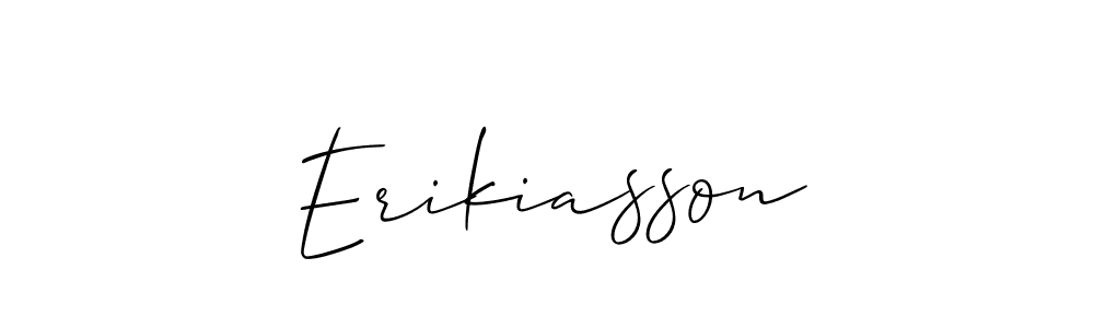It looks lik you need a new signature style for name Erikiasson. Design unique handwritten (Allison_Script) signature with our free signature maker in just a few clicks. Erikiasson signature style 2 images and pictures png