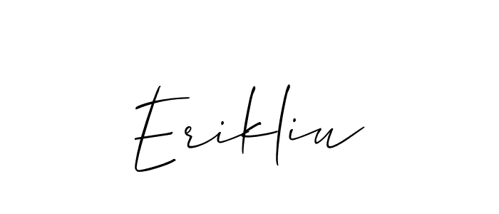 Erikliu stylish signature style. Best Handwritten Sign (Allison_Script) for my name. Handwritten Signature Collection Ideas for my name Erikliu. Erikliu signature style 2 images and pictures png