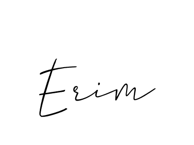 Make a beautiful signature design for name Erim. With this signature (Allison_Script) style, you can create a handwritten signature for free. Erim signature style 2 images and pictures png