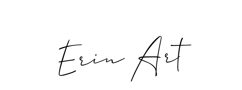 How to make Erin Art signature? Allison_Script is a professional autograph style. Create handwritten signature for Erin Art name. Erin Art signature style 2 images and pictures png