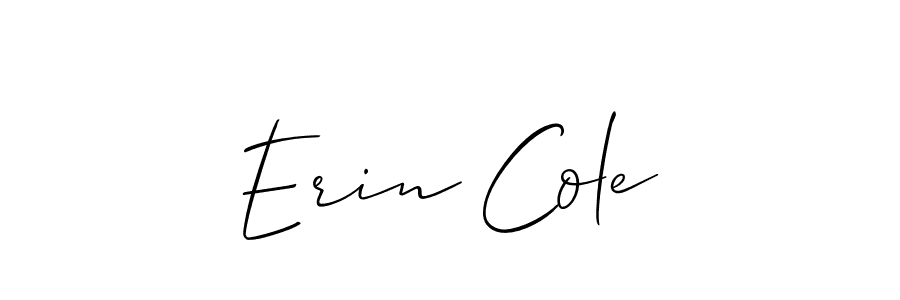 Allison_Script is a professional signature style that is perfect for those who want to add a touch of class to their signature. It is also a great choice for those who want to make their signature more unique. Get Erin Cole name to fancy signature for free. Erin Cole signature style 2 images and pictures png