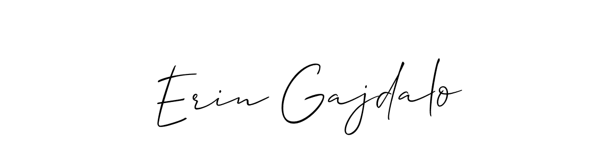 Design your own signature with our free online signature maker. With this signature software, you can create a handwritten (Allison_Script) signature for name Erin Gajdalo. Erin Gajdalo signature style 2 images and pictures png