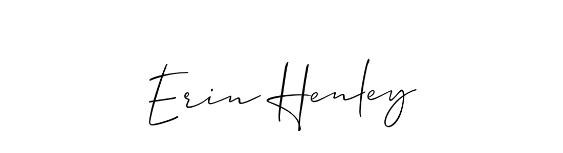 How to make Erin Henley name signature. Use Allison_Script style for creating short signs online. This is the latest handwritten sign. Erin Henley signature style 2 images and pictures png