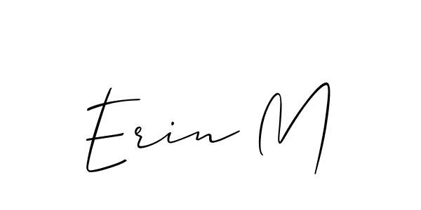 How to make Erin M signature? Allison_Script is a professional autograph style. Create handwritten signature for Erin M name. Erin M signature style 2 images and pictures png