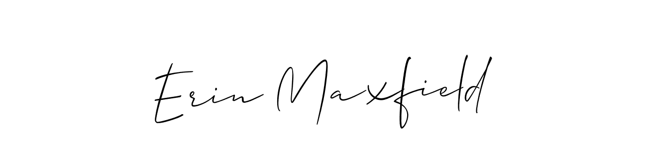 You should practise on your own different ways (Allison_Script) to write your name (Erin Maxfield) in signature. don't let someone else do it for you. Erin Maxfield signature style 2 images and pictures png
