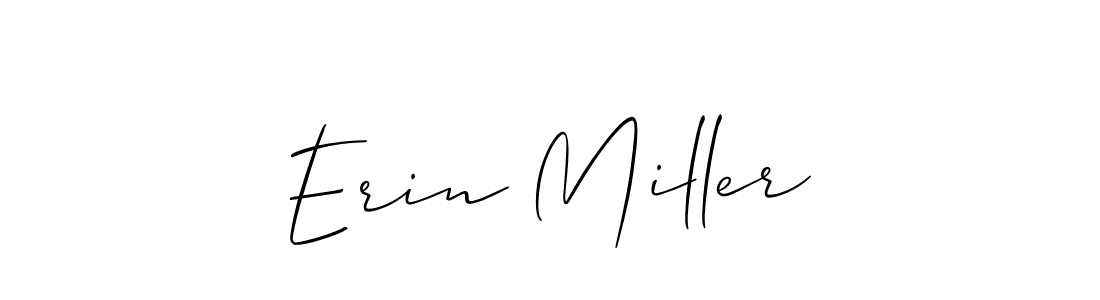 Make a beautiful signature design for name Erin Miller. With this signature (Allison_Script) style, you can create a handwritten signature for free. Erin Miller signature style 2 images and pictures png