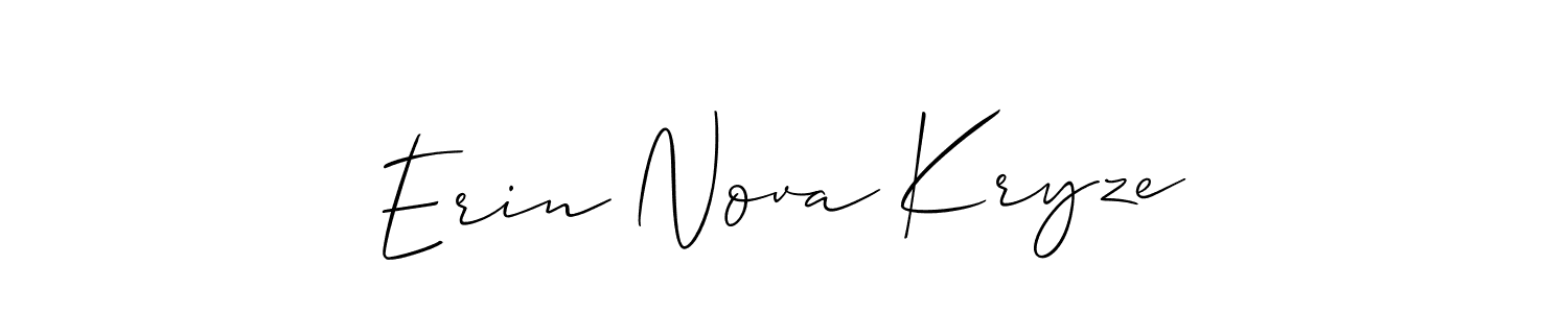 Also we have Erin Nova Kryze name is the best signature style. Create professional handwritten signature collection using Allison_Script autograph style. Erin Nova Kryze signature style 2 images and pictures png