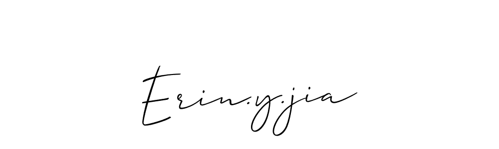 if you are searching for the best signature style for your name Erin.y.jia. so please give up your signature search. here we have designed multiple signature styles  using Allison_Script. Erin.y.jia signature style 2 images and pictures png