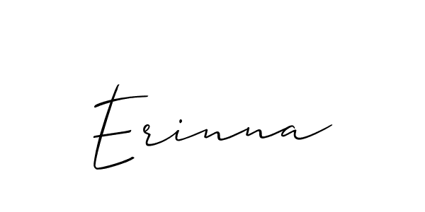 Make a short Erinna signature style. Manage your documents anywhere anytime using Allison_Script. Create and add eSignatures, submit forms, share and send files easily. Erinna signature style 2 images and pictures png