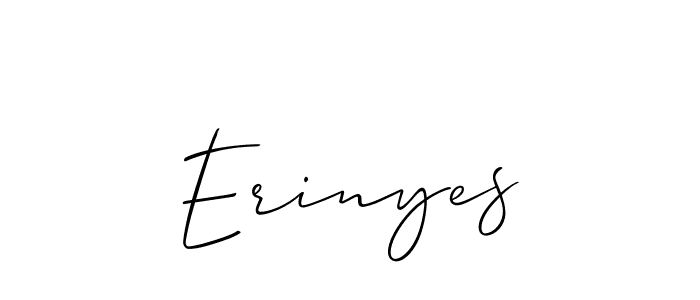 The best way (Allison_Script) to make a short signature is to pick only two or three words in your name. The name Erinyes include a total of six letters. For converting this name. Erinyes signature style 2 images and pictures png