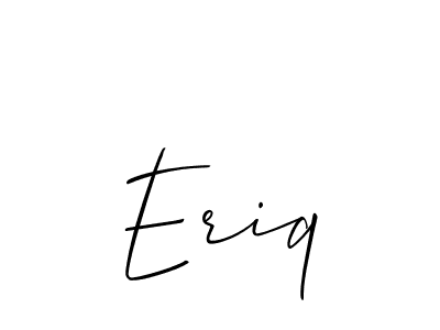 This is the best signature style for the Eriq name. Also you like these signature font (Allison_Script). Mix name signature. Eriq signature style 2 images and pictures png