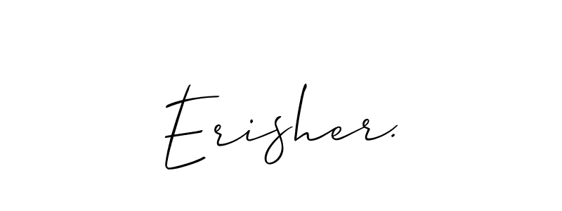 Best and Professional Signature Style for Erisher.. Allison_Script Best Signature Style Collection. Erisher. signature style 2 images and pictures png