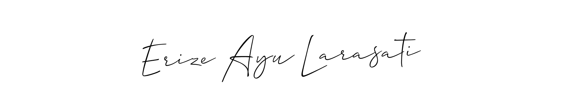 Best and Professional Signature Style for Erize Ayu Larasati. Allison_Script Best Signature Style Collection. Erize Ayu Larasati signature style 2 images and pictures png