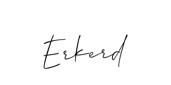 Design your own signature with our free online signature maker. With this signature software, you can create a handwritten (Allison_Script) signature for name Erkerd. Erkerd signature style 2 images and pictures png