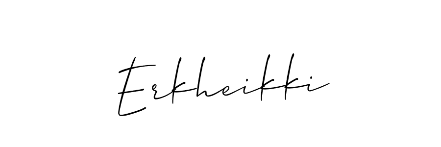 Make a short Erkheikki signature style. Manage your documents anywhere anytime using Allison_Script. Create and add eSignatures, submit forms, share and send files easily. Erkheikki signature style 2 images and pictures png