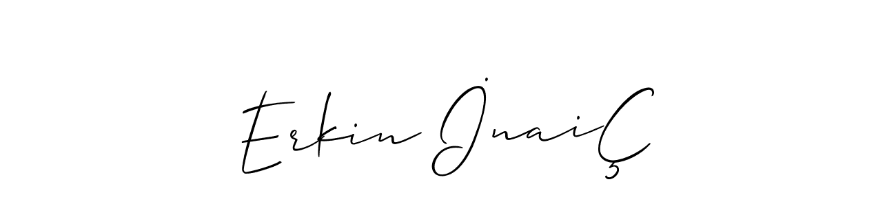 You can use this online signature creator to create a handwritten signature for the name Erkin İnaiÇ. This is the best online autograph maker. Erkin İnaiÇ signature style 2 images and pictures png