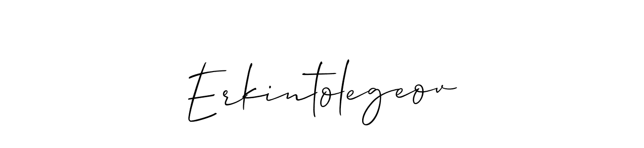 if you are searching for the best signature style for your name Erkintolegeov. so please give up your signature search. here we have designed multiple signature styles  using Allison_Script. Erkintolegeov signature style 2 images and pictures png