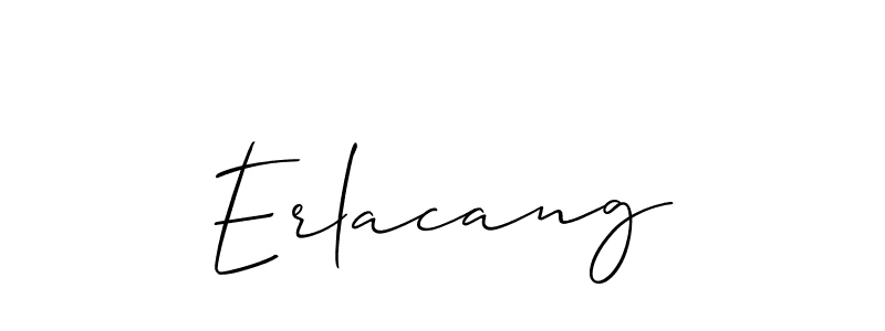 Best and Professional Signature Style for Erlacang. Allison_Script Best Signature Style Collection. Erlacang signature style 2 images and pictures png