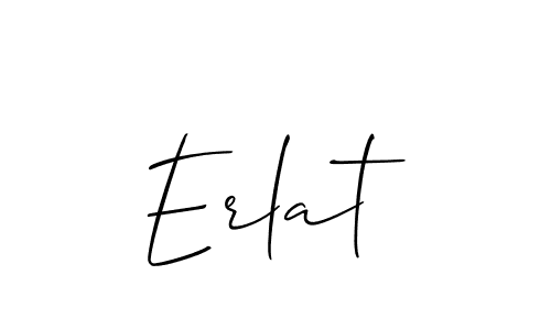 Make a beautiful signature design for name Erlat. Use this online signature maker to create a handwritten signature for free. Erlat signature style 2 images and pictures png