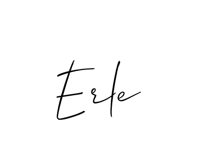 How to make Erle signature? Allison_Script is a professional autograph style. Create handwritten signature for Erle name. Erle signature style 2 images and pictures png