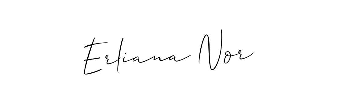 How to Draw Erliana Nor signature style? Allison_Script is a latest design signature styles for name Erliana Nor. Erliana Nor signature style 2 images and pictures png