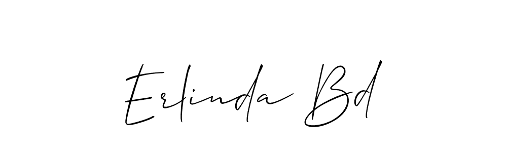 Best and Professional Signature Style for Erlinda Bd. Allison_Script Best Signature Style Collection. Erlinda Bd signature style 2 images and pictures png