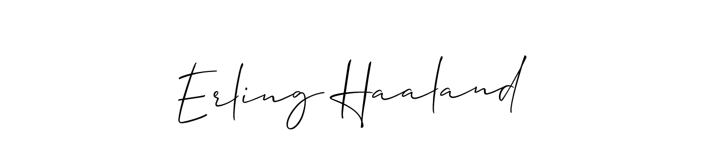 if you are searching for the best signature style for your name Erling Haaland. so please give up your signature search. here we have designed multiple signature styles  using Allison_Script. Erling Haaland signature style 2 images and pictures png