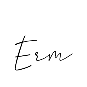 Make a beautiful signature design for name Erm. With this signature (Allison_Script) style, you can create a handwritten signature for free. Erm signature style 2 images and pictures png