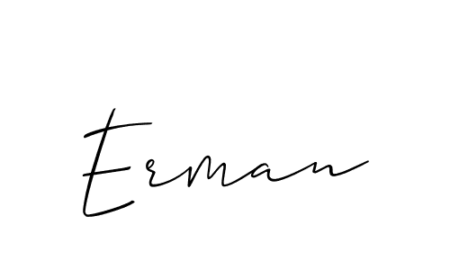 Make a beautiful signature design for name Erman. Use this online signature maker to create a handwritten signature for free. Erman signature style 2 images and pictures png