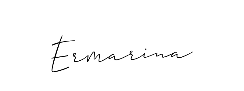 if you are searching for the best signature style for your name Ermarina. so please give up your signature search. here we have designed multiple signature styles  using Allison_Script. Ermarina signature style 2 images and pictures png