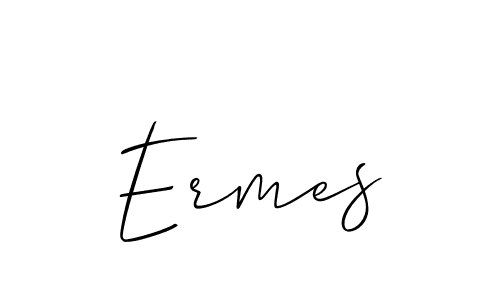 Also we have Ermes name is the best signature style. Create professional handwritten signature collection using Allison_Script autograph style. Ermes signature style 2 images and pictures png