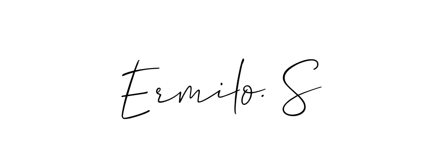 Here are the top 10 professional signature styles for the name Ermilo. S. These are the best autograph styles you can use for your name. Ermilo. S signature style 2 images and pictures png