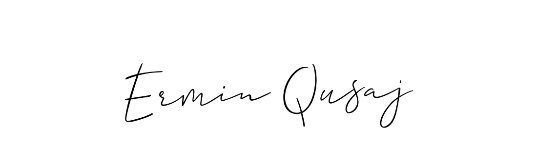 Best and Professional Signature Style for Ermin Qusaj. Allison_Script Best Signature Style Collection. Ermin Qusaj signature style 2 images and pictures png