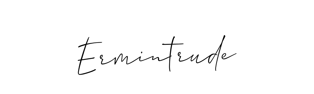 It looks lik you need a new signature style for name Ermintrude. Design unique handwritten (Allison_Script) signature with our free signature maker in just a few clicks. Ermintrude signature style 2 images and pictures png